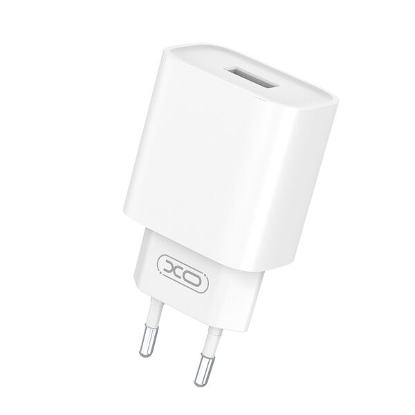 XO wall charger CE02D QC 3.0 18W 1x USB white + Lightning cable 6920680808359