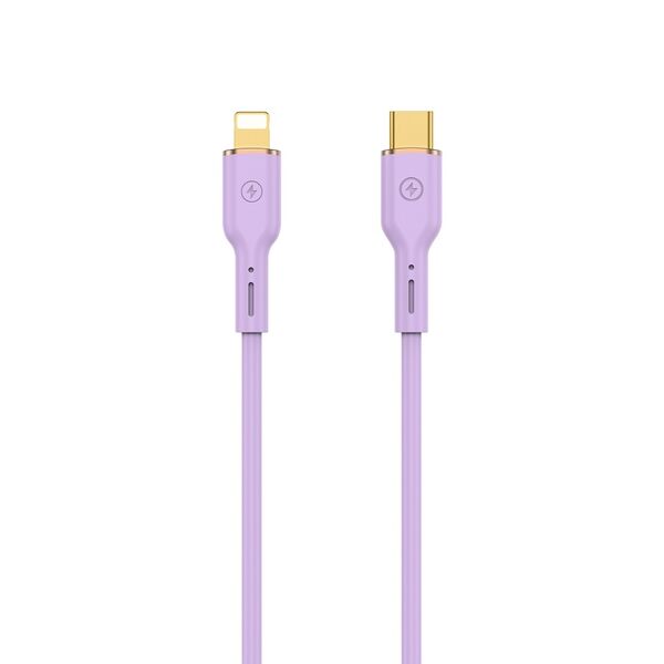 WIWU cable YQ01 USB-C - Lightning 30W 1,2m purple 6976195096477