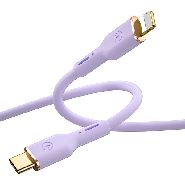 WIWU cable YQ01 USB-C - Lightning 30W 1,2m purple 6976195096477