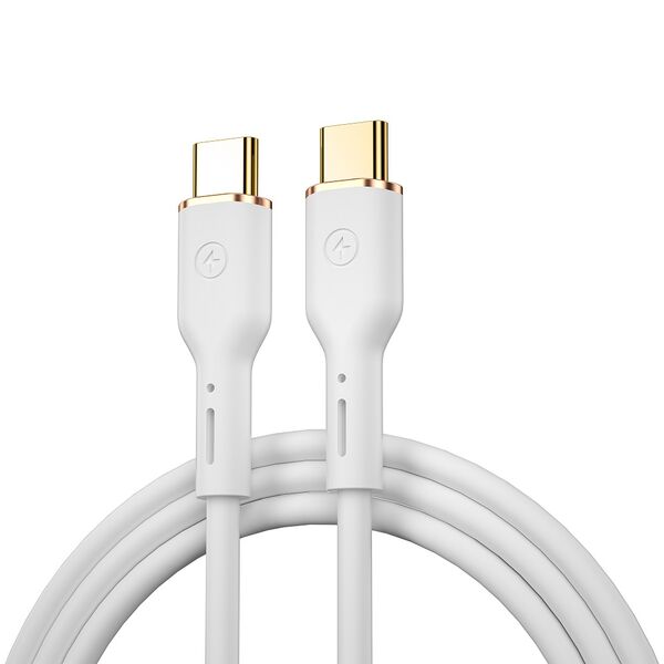 WIWU cable YQ02 USB-C - USB-C 100W 1,2m white 6976195096491