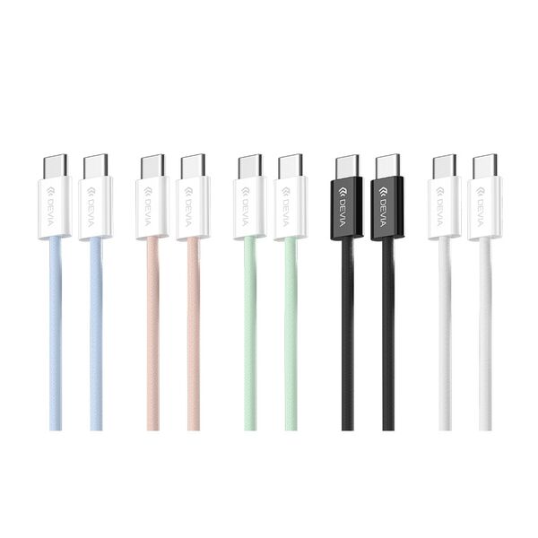 Devia cable Smart EC325 PD USB-C - USB-C 1,0 m 60W 3A black 6942297106154