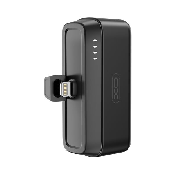XO power bank mini PR244 20W 5000 mAh with Lightning connector black 6920680857289