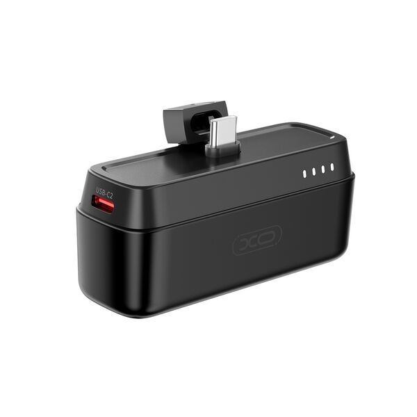 XO power bank mini PR244 20W 5000 mAh with USB-C connector black 6920680857302