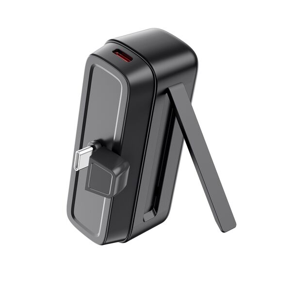 XO power bank mini PR244 20W 5000 mAh with USB-C connector black 6920680857302