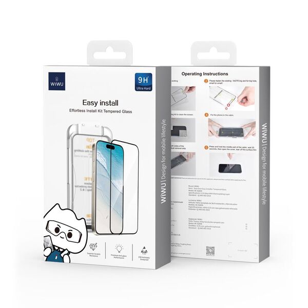 WIWU tempered glass for iPhone 16 Plus 6,7" Wi-SQ008 6976975617311