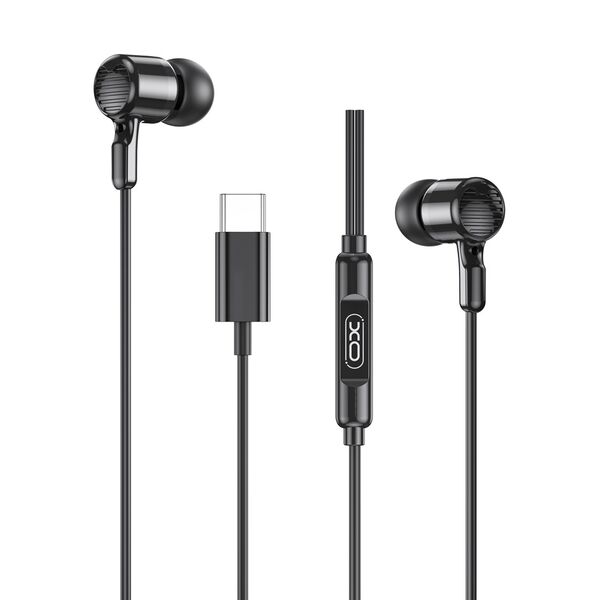 XO wired earphones EP81 USB-C black 6920680858866