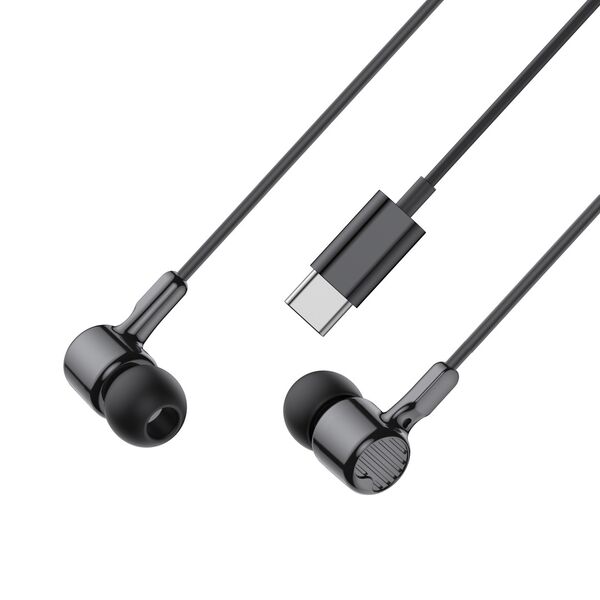 XO wired earphones EP81 USB-C black 6920680858866