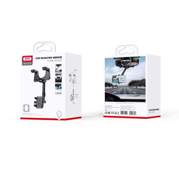 XO car holder C115 black for rearview mirror 6920680835317