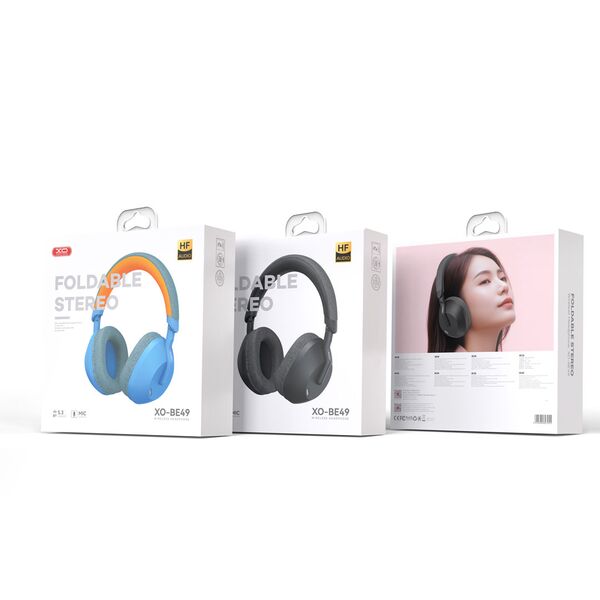 XO Bluetooth headphones BE49 blue 6920680861415