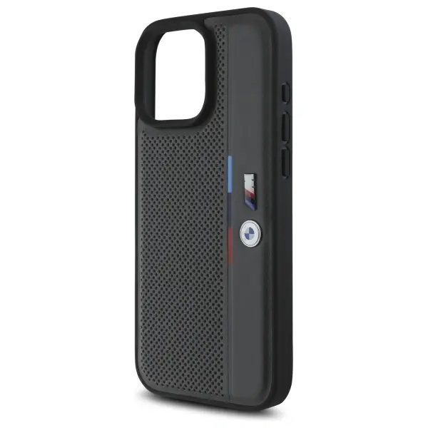 BMW BMHCP16L23PUPVA Apple iPhone 16 Pro hardcase M Perforated Tricolor Detail Line anthracite