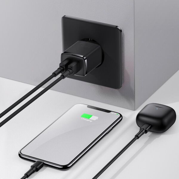 Ładowarka Baseus Compact 2x USB-A 2.1 A (CCXJ010201)
