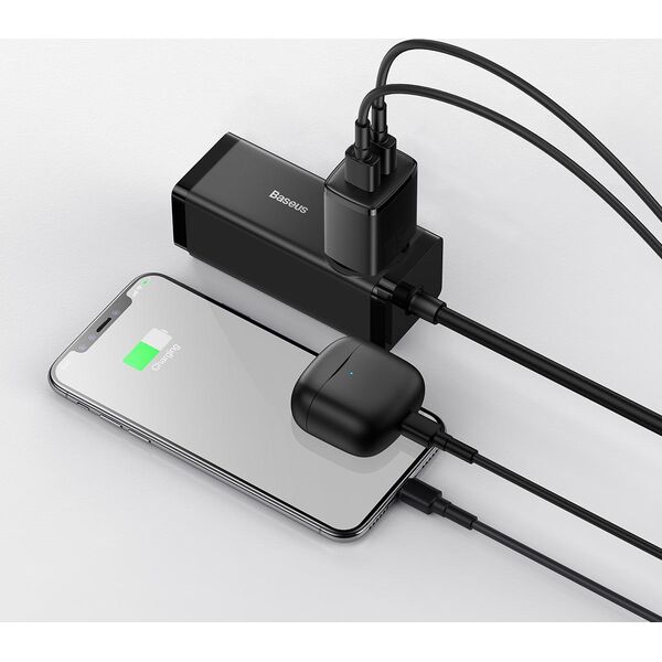 Ładowarka Baseus Compact 2x USB-A 2.1 A (CCXJ010201)