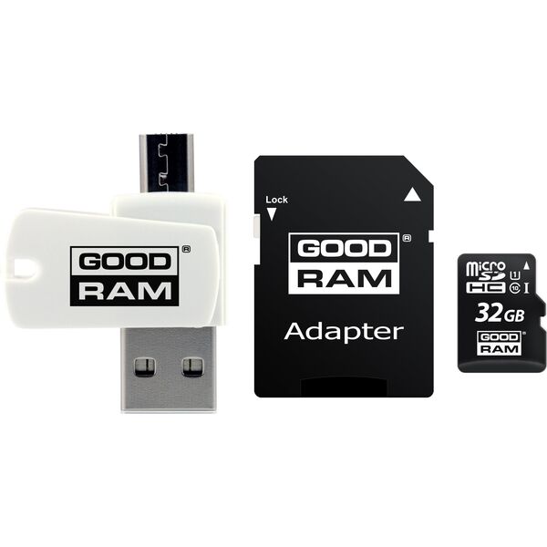 Karta GoodRam All in One MicroSDHC 32 GB Class 10 UHS-I/U1  (M1A4-0320R12)