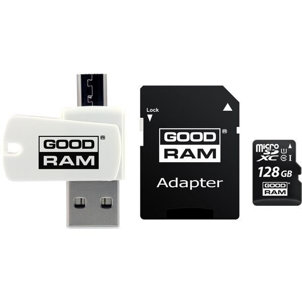 Karta GoodRam All in One MicroSDXC 128 GB Class 10 UHS-I/U1  (M1A4-1280R12)