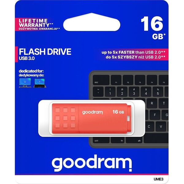 Pendrive GoodRam UME3, 16 GB  (UME3-0160O0R11)