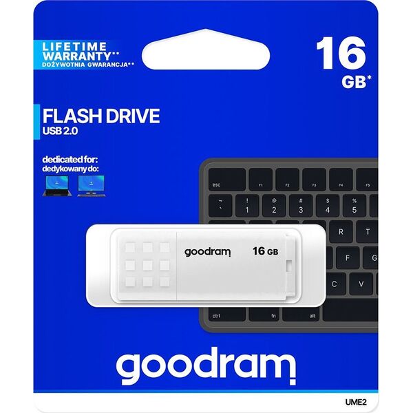 Pendrive GoodRam UME2, 16 GB  (UME2-0160W0R11)