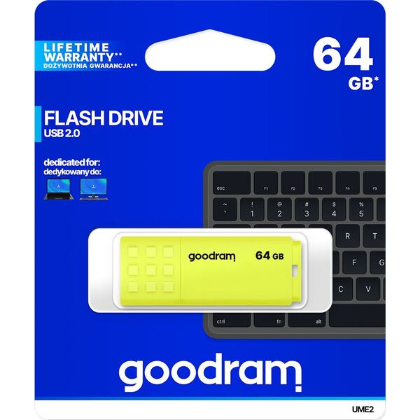 Pendrive GoodRam UME2, 64 GB  (UME2-0640Y0R11)