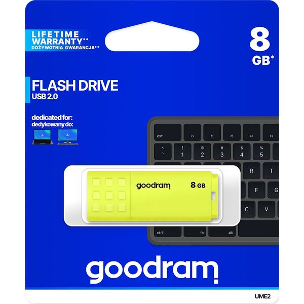 Pendrive GoodRam UME2, 8 GB  (UME2-0080Y0R11)