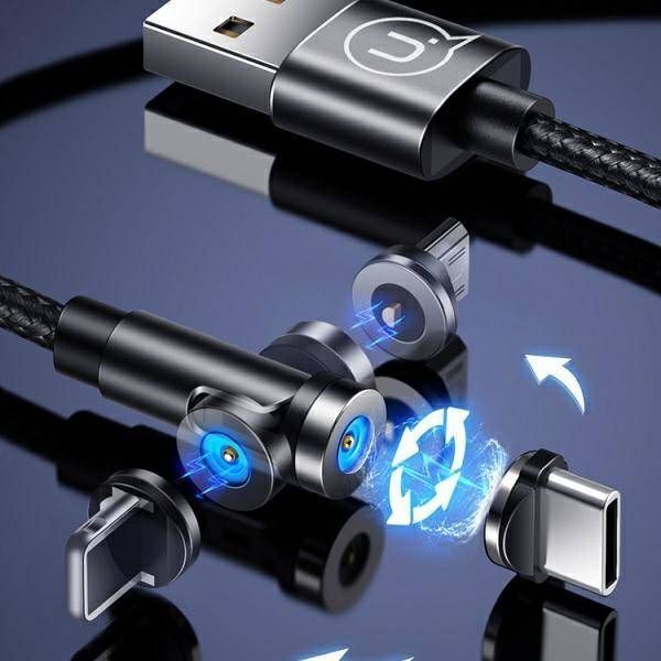 Kabel USB Usams USB-A - Lightning 1 m Czarny (109577)