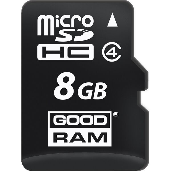 Karta GoodRam microCARD MicroSDHC 8 GB Class 4  (M40A-0080R11)