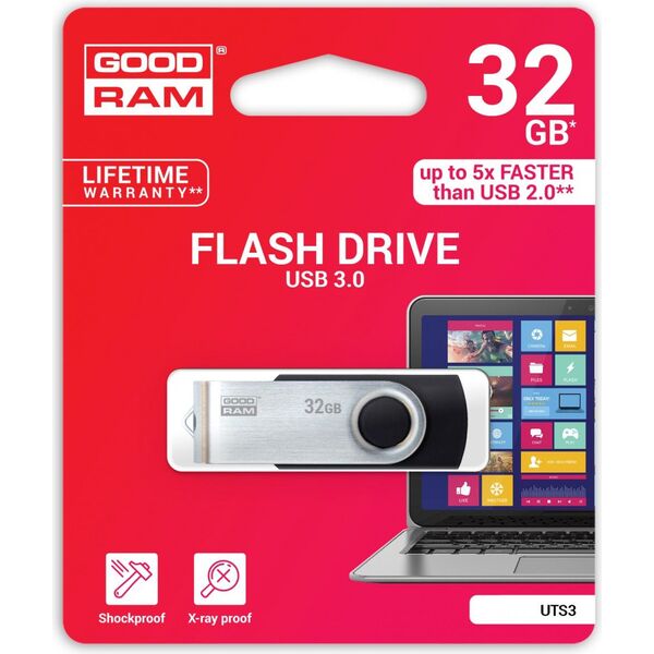 Pendrive GoodRam UTS3, 32 GB  (UTS3-0320K0R11)