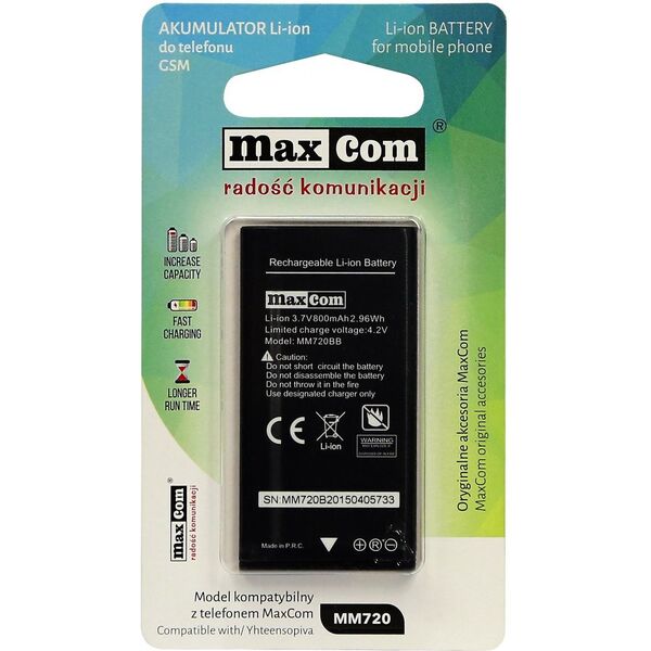 Bateria Maxcom LI-ION MM720 (AKUMULATORMAXCOMMM720)