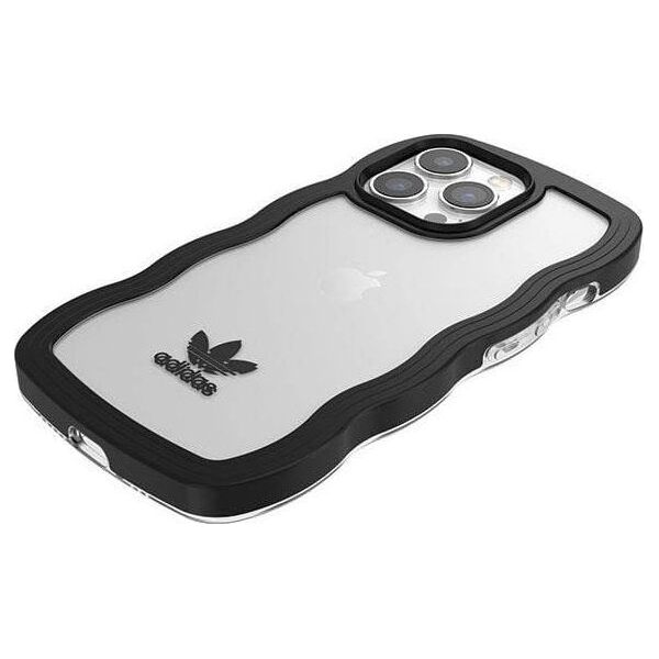 Adidas Adidas OR Wavy Case iPhone 13 Pro /13 6,1" czarny-przezroczysty/black-transparent 51900