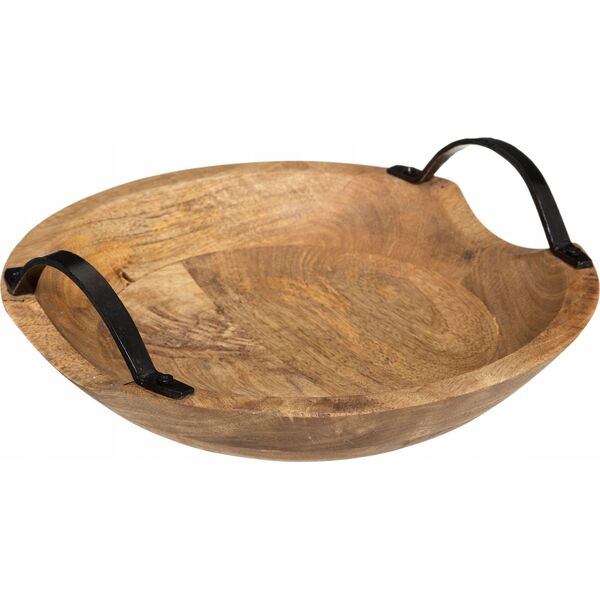 Atmosphera Ozdobna misa z drewna mango, Ø 30 cm