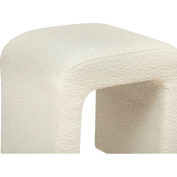 Atmosphera Stołek łuk bouclé SEVI, wys. 43 cm
