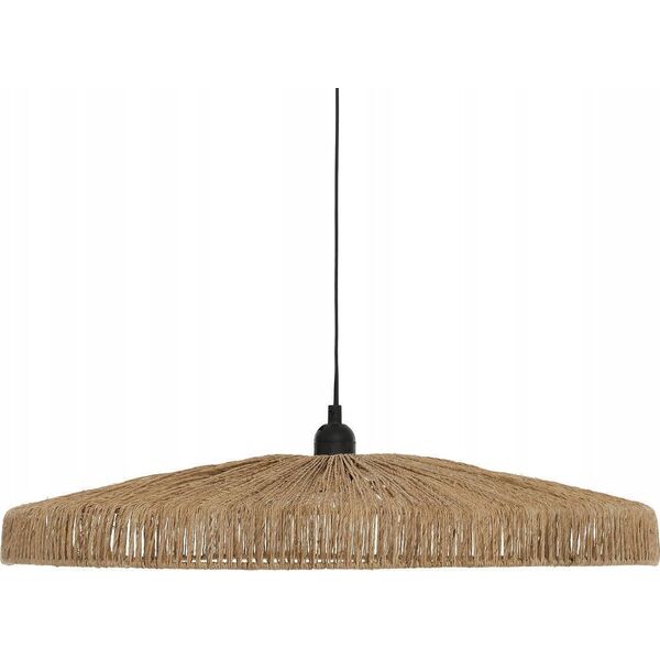 Lampa wisząca Atmosphera Lampa nad stół w jadalni BELLAMY, pleciony klosz z juty, Ø 58 cm