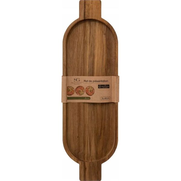 Secret de Gourmet Taca dekoracyjna z drewna akacjowego, 15 x 48 cm