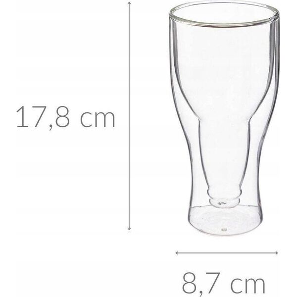 Secret de Gourmet Szklanka termiczna do piwa, 350 ml, 2 sztuki