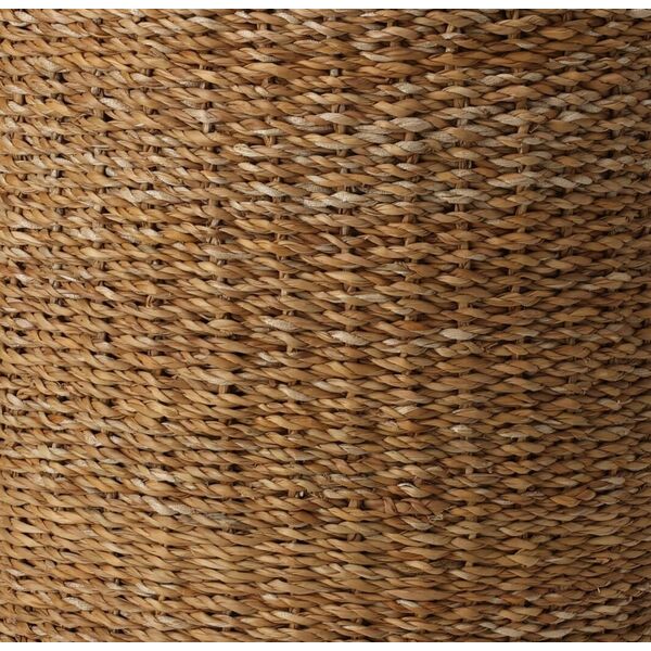 Home Styling Collection Pufa z trawy morskiej, 40 x 40 x 38 cm