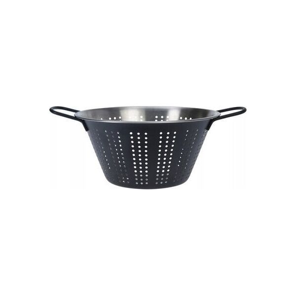 Home Styling Collection Durszlak metalowy ze stali nierdzewnej, wygodne uchwyty, Ø 22 cm