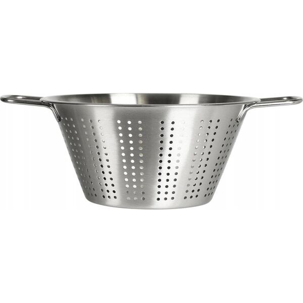 Home Styling Collection Durszlak metalowy ze stali nierdzewnej, wygodne uchwyty, Ø 22 cm