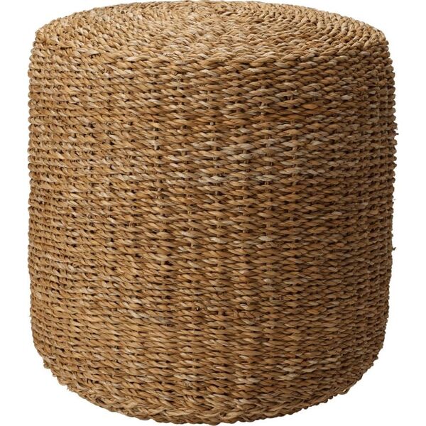 vidaXL Home&Styling Puf okrągły, naturalny, 40x38 cm, trawa morska