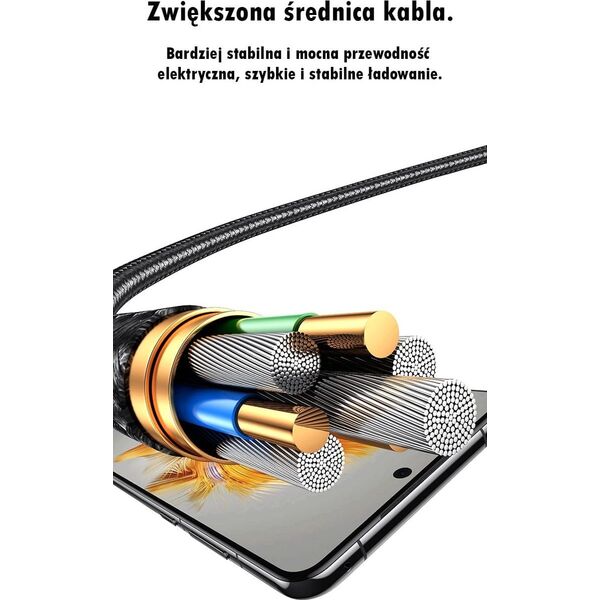 Kabel USB Usams USAMS Kabel 2w1 2xUSB-C 72W 1,2m          Aluminum Alloy Data Cable Sufeng Series SJ740USB101 (US-SJ740)
