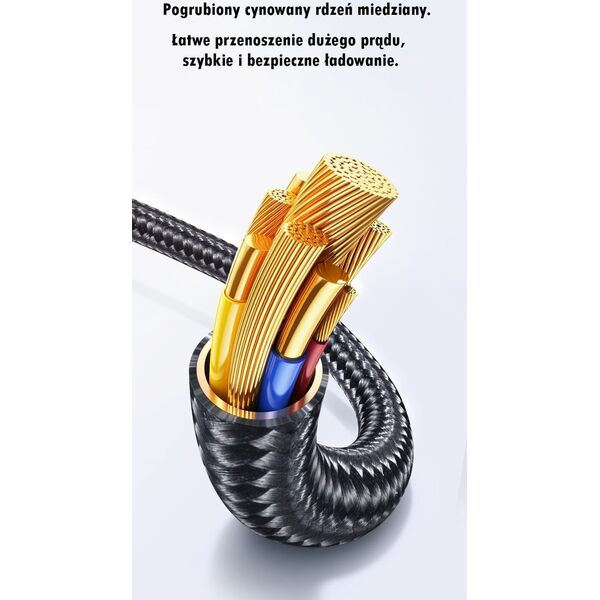 Usams USAMS Kabel USB-C na Lightning 30W 1,2m   Zinc Alloy Fast Charging Data Cable Meteor Series SJ743USB01 (US-SJ743)