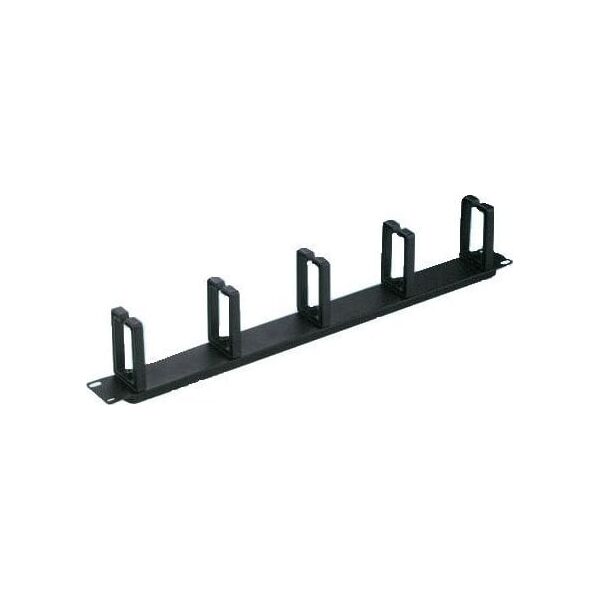 Triton Triton 1U cable entry system, 5x plastic bracket 40x80, black RAL 9005 - RAB-VP-X11-A1