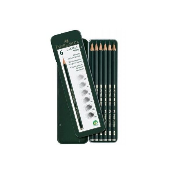 Faber-Castell Ołówek Castell 9000 6 Sztuk Faber-Castell (119063 FC)