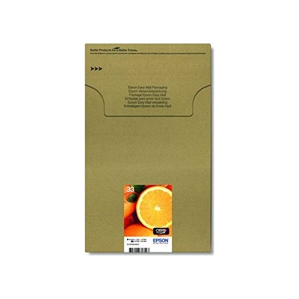 Tusz Epson Epson Multipack 33 - 5 Pack - Black, Yellow, Cyan, Magenta, Photo Black - Original - Blister - Ink Cartridge - for Expression Premium XP-530, XP-630, XP-635, XP-830 (C13T33374510)