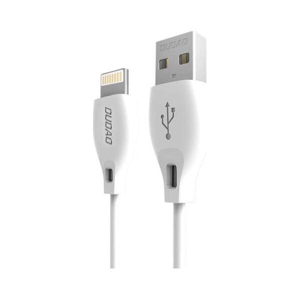 Kabel USB Dudao USB-A - Lightning 1 m Biały (52147)