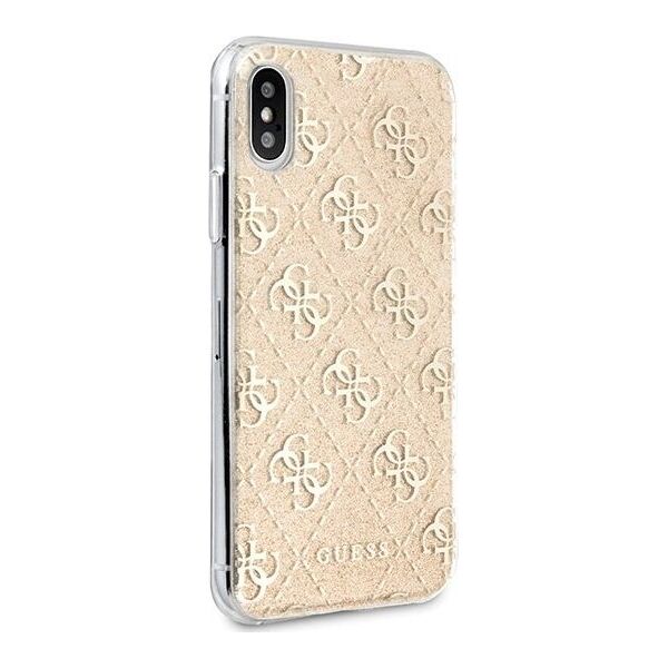 Guess Guess GUHCPXPCU4GLGO iPhone X/Xs złoty/gold hard case 4G Glitter