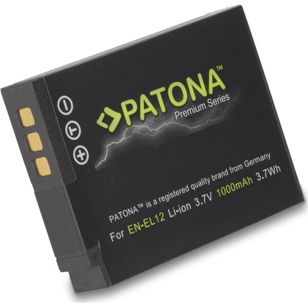 Μπαταρία Patona Φωτογραφική Μπαταρία Patona για Nikon EN-EL12 1000mAh Li-Ion Premium - PT1168