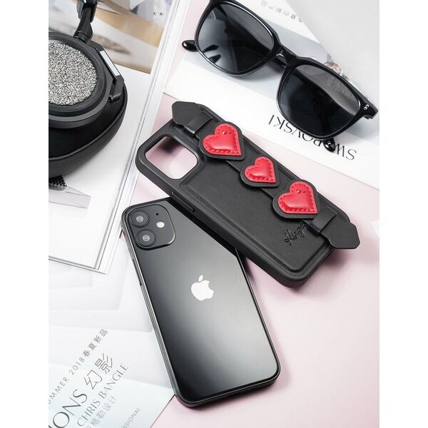 Kingxbar Kingxbar Sweet Series żelowe etui ozdobione oryginalnymi Kryształami Swarovskiego z podstawką iPhone 12 Pro / iPhone 12 niebieski uniwersalny