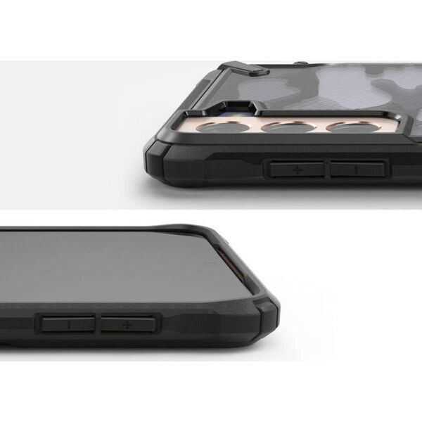 Ringke Etui Ringke Fusion-X Design Samsung Galaxy S21+ Plus Camo (Moro) Black