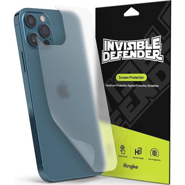Ringke Matowa Folia Ringke Invisible Defender na tył iPhone 12 Pro Max [2 PACK]