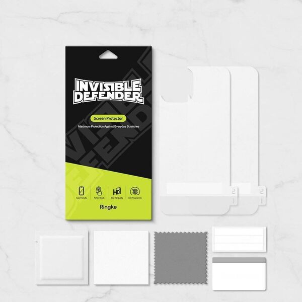Ringke Matowa Folia Ringke Invisible Defender na tył iPhone 12 Pro Max [2 PACK]