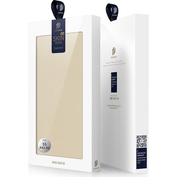 Dux Ducis DUX DUCIS Skin Pro kabura etui pokrowiec z klapką Samsung Galaxy A42 5G złoty