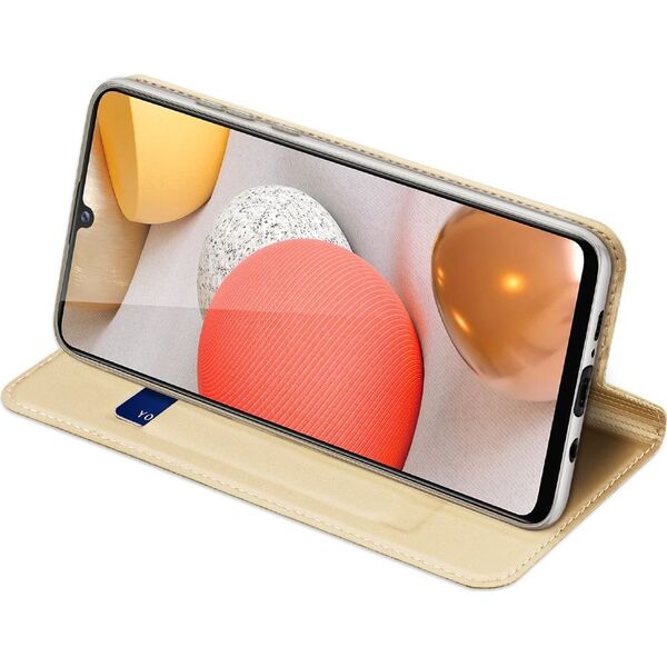 Dux Ducis DUX DUCIS Skin Pro kabura etui pokrowiec z klapką Samsung Galaxy A42 5G złoty